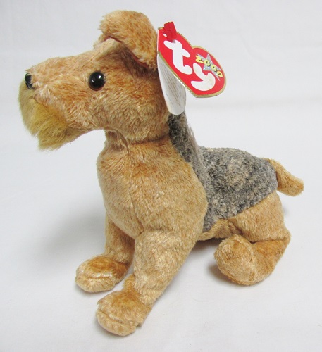 Whiskers Wire Haired Terrier<br>Ty - Beanie Baby -NON-MINT Swing TAG-AS IS<br>(Click picture-FULL DETAILS)